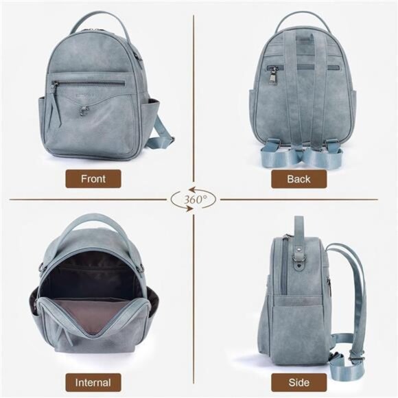 Mini Backpack Fashion for Women Blue main image 5
